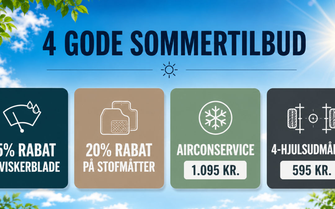 4 gode værkstedstilbud