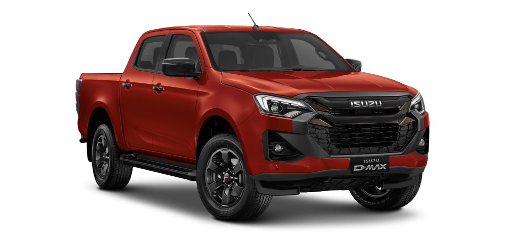 Isuzu crew cab rød - modelbillede