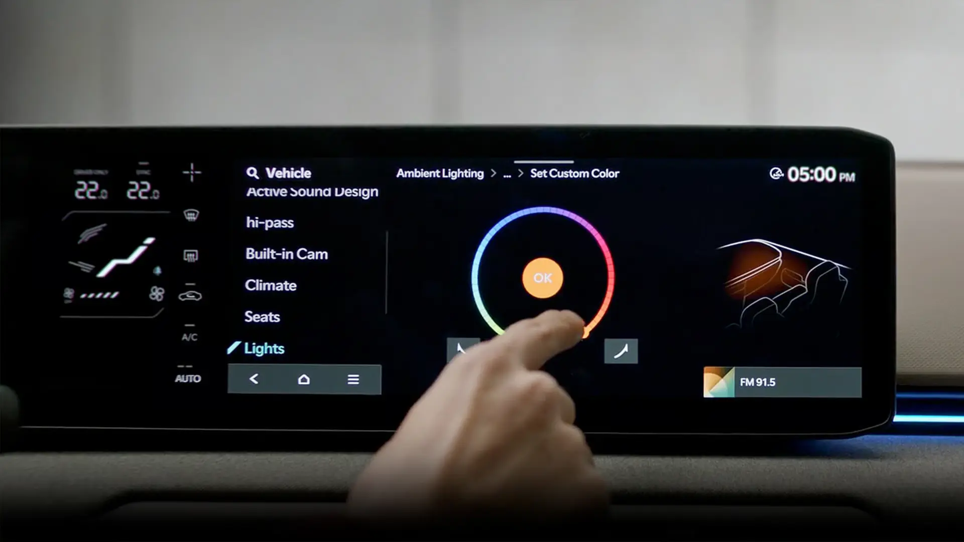 Kia EV4 infotainmentskærm