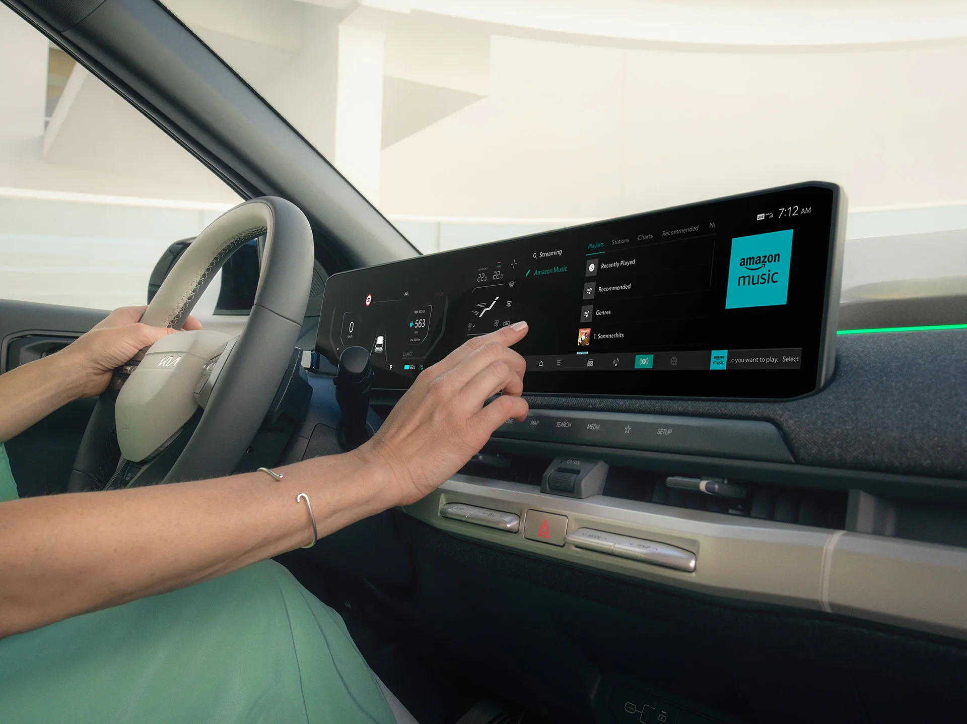 KIA EV3 infotainmentskærm